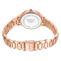 BONIA BNB10960-2567S Rosegold Dial Brown Stainless Steel Strap