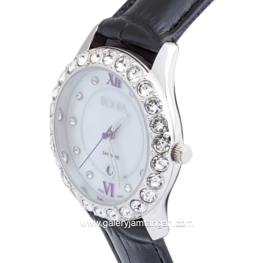 BONIA BNB10011-2309S Dial White Leather Strap