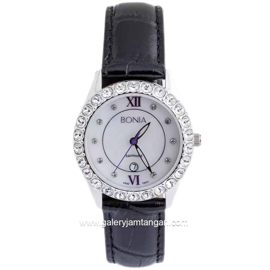 BONIA BNB10011-2309S Dial White Leather Strap