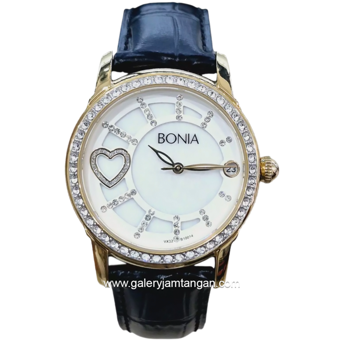 BONIA BNB10014-2259S White Leather Strap