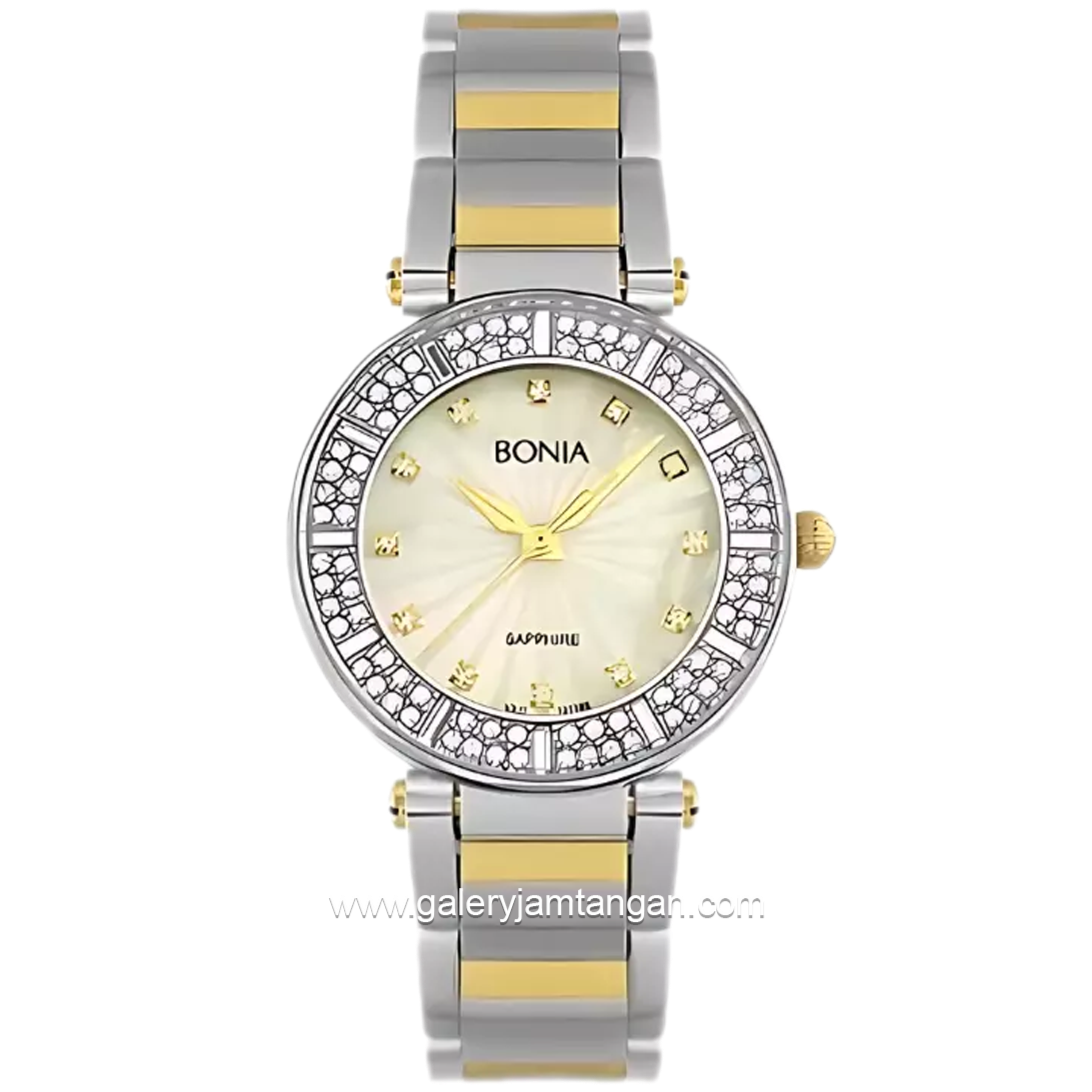 BONIA BNB10119-2117S Silver Dial Gold Stainless Steel