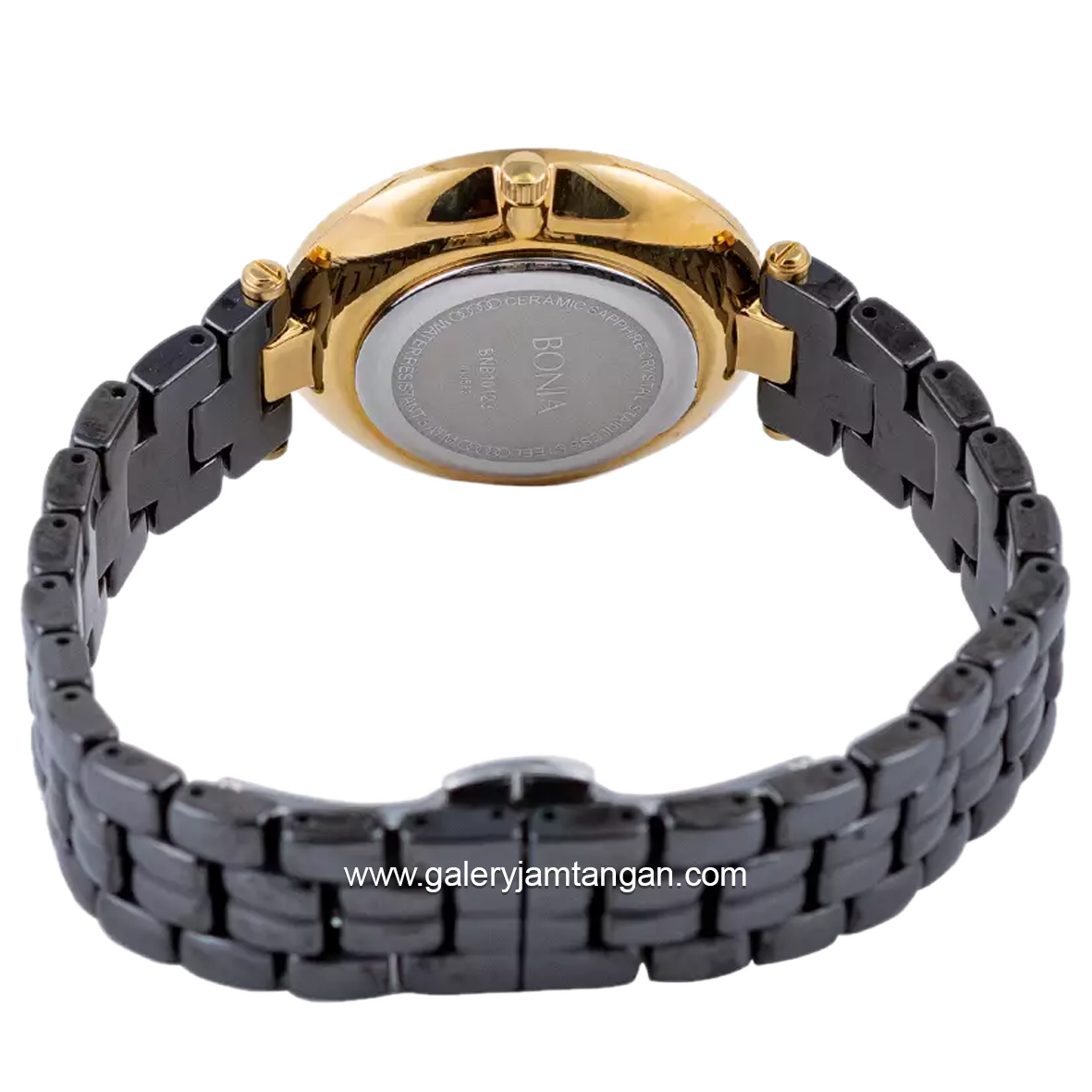 BONIA BNB10123-2237S Black Gold Ceramic Strap
