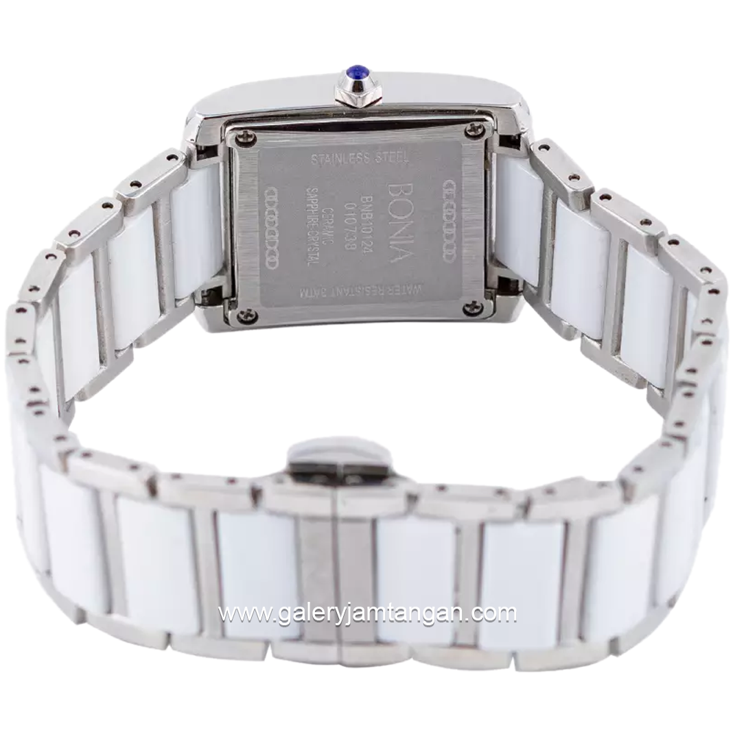 BONIA BNB10124-2351S White Silver Stainless Steel