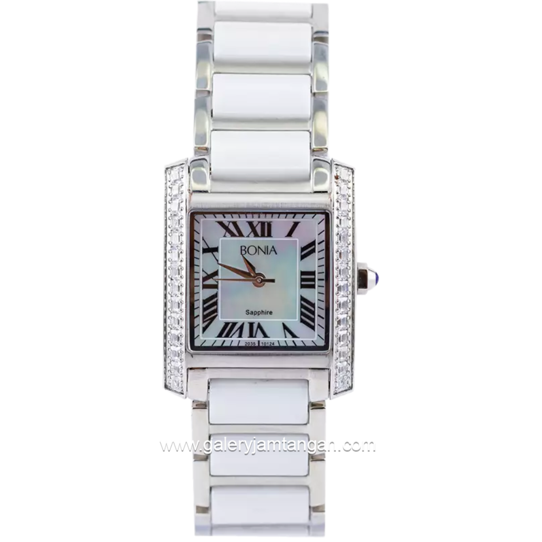 BONIA BNB10124-2351S White Silver Stainless Steel