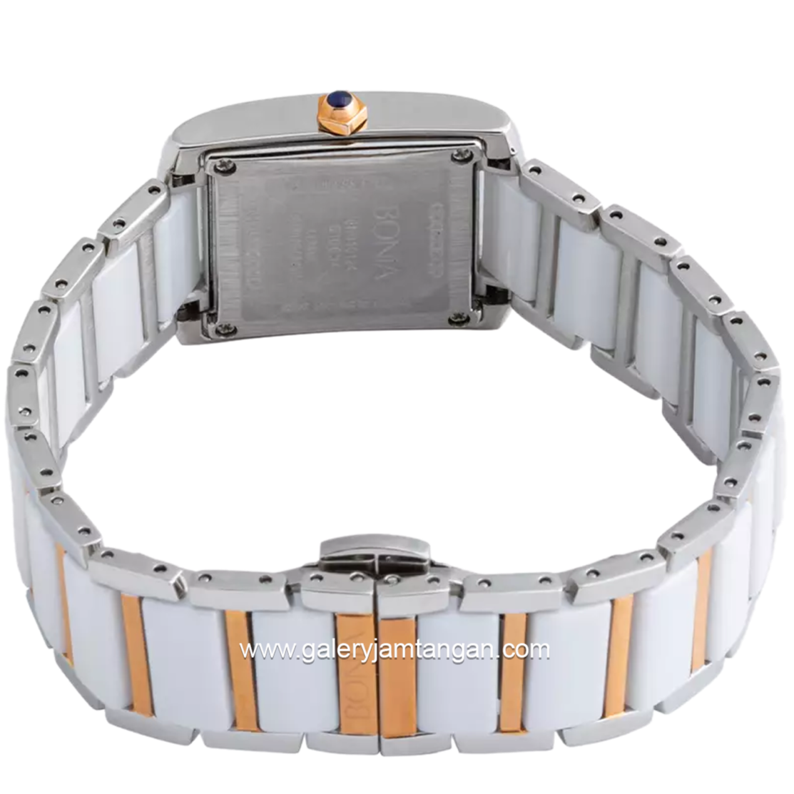 BONIA BNB10124-2651S White Rose Gold Stainless Steel