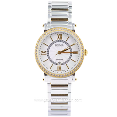 BONIA BNB10146-2113S Silver Dial White MOP Watch Women's Stainles Steel