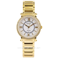 BONIA BNB10146-2213S Gold Dial White MOP Stainless Steel