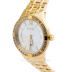 BONIA BNB10154-2213S Gold Dial White Stainless Steel
