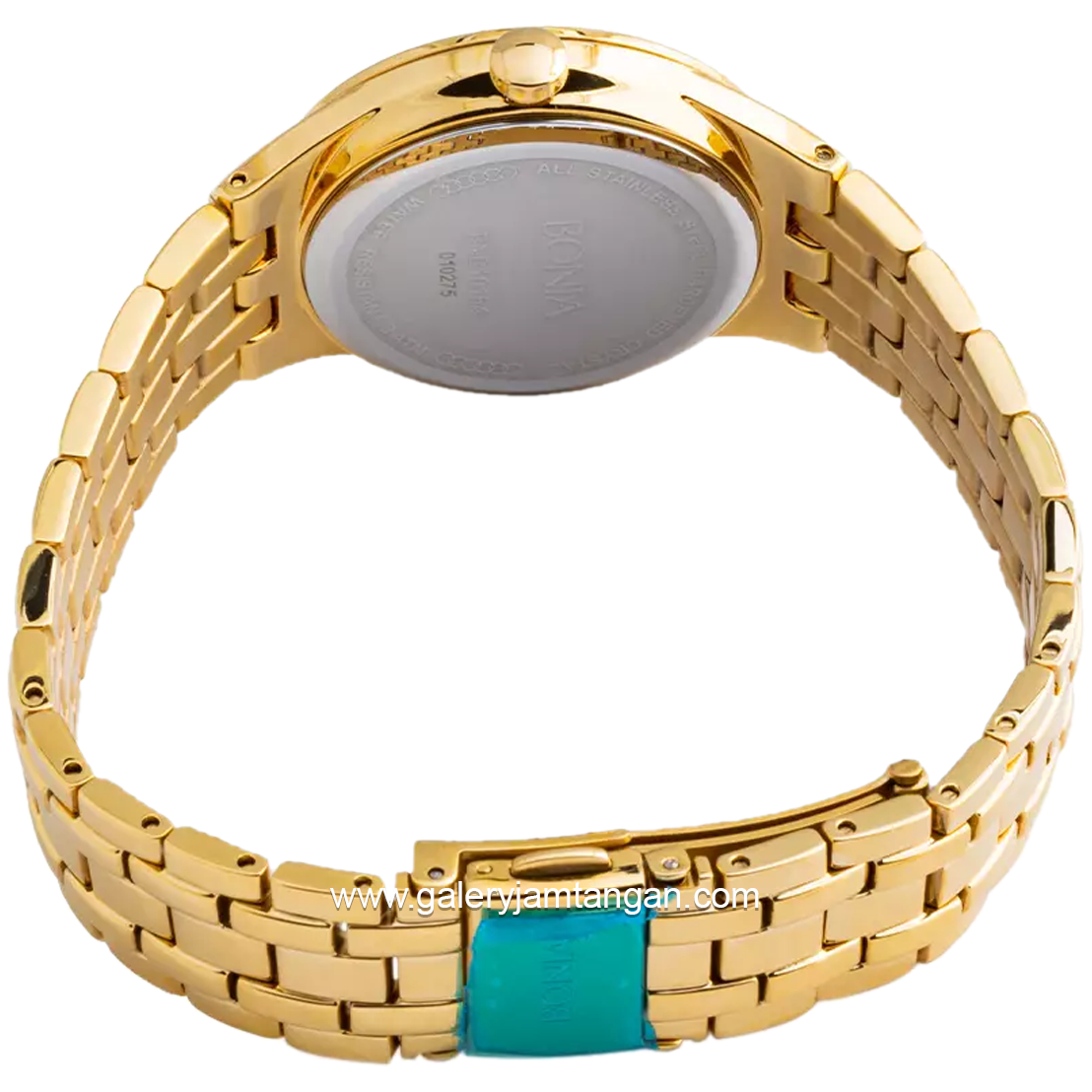 BONIA BNB10154-2213S Gold Dial White Stainless Steel