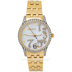 BONIA BNB10196-2255S Gold Dial White MOP Stainless Steel