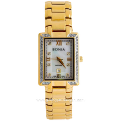 BONIA BNB10355-2253S Gold Dial White Stainless Steel