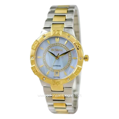 BONIA BNB10398-2152 Combination Silver Gold Sapphire Crystal Stainless Steel