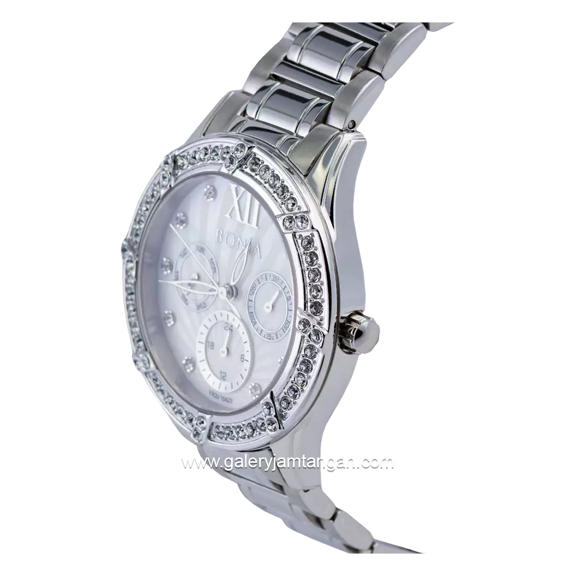 BONIA BNB10423-2353S Silver Dial White Stainless Steel