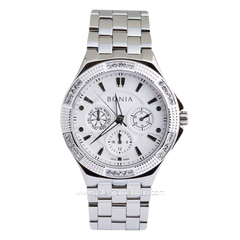 BONIA BNB10424-2312S Silver Dial White Stainless Steel