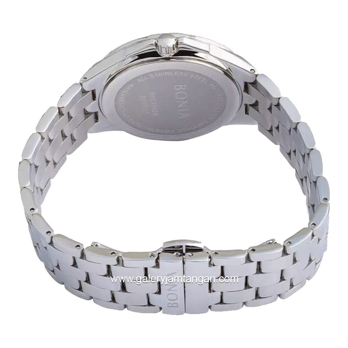 BONIA BNB10424-2312S Silver Dial White Stainless Steel