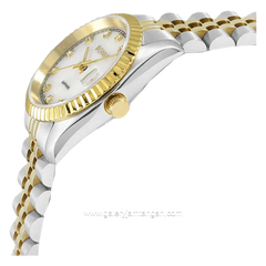 BONIA BNB10550-1157 Combination Silver Gold Dial White Stainless Steel