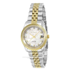 BONIA BNB10550-3157 Silver Gold Dial White Stainless Steel