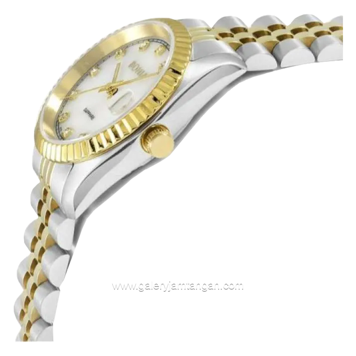BONIA BNB10550-3157 Silver Gold Dial White Stainless Steel
