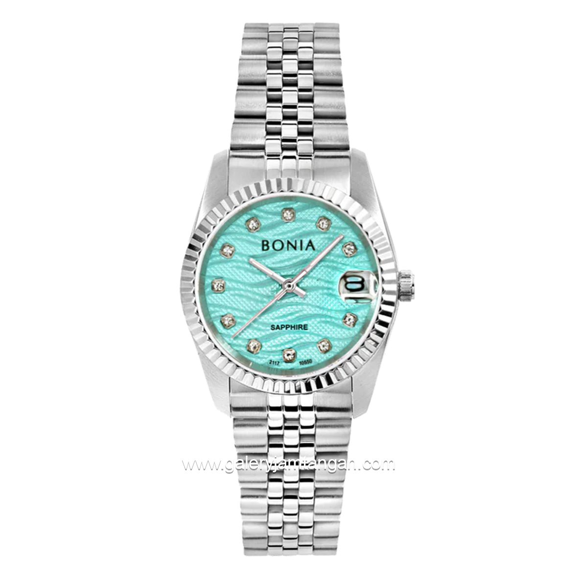 BONIA BNB10550-3387 Silver Dial Blue Sapphire Crystal Stainless Stel
