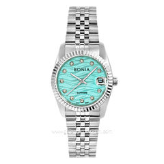 BONIA BNB10550-3387 Silver Dial Blue Sapphire Crystal Stainless Stel