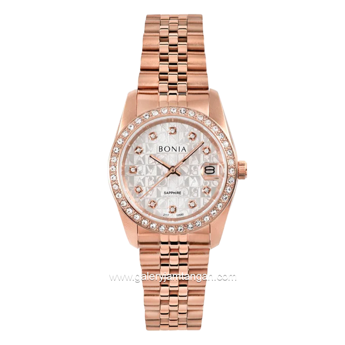 BONIA BNB10550-3516S Rosegold Dial White Stainless Steel