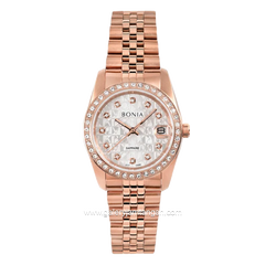 BONIA BNB10550-3516S Rosegold Dial White Stainless Steel