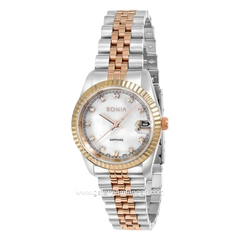 BONIA BNB10550-3657 Combination Silver Rosegold Dial White Stainless Steel