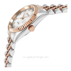 BONIA BNB10550-3657 Combination Silver Rosegold Dial White Stainless Steel