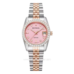 BONIA BNB10550-3679S Silver Dial Pink Stainless Steel