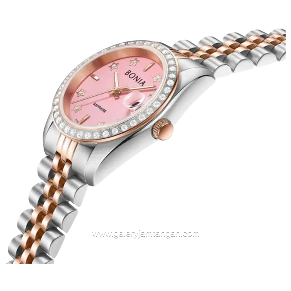 BONIA BNB10550-3679S Silver Dial Pink Stainless Steel