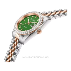 BONIA BNB10550-3699S Combination Silver Rosegold Dial Green Stainless Steel