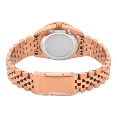 BONIA BNB10552-3553 Women's Watches Rosegold Dial White Stainless Steel