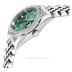 BONIA BNB10553-3397S Silver Dial Green Stainless Steel