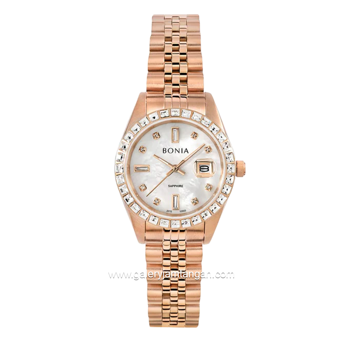 BONIA BNB10553-3557S Women's Watches Rosegold Dial White Stainless Steel