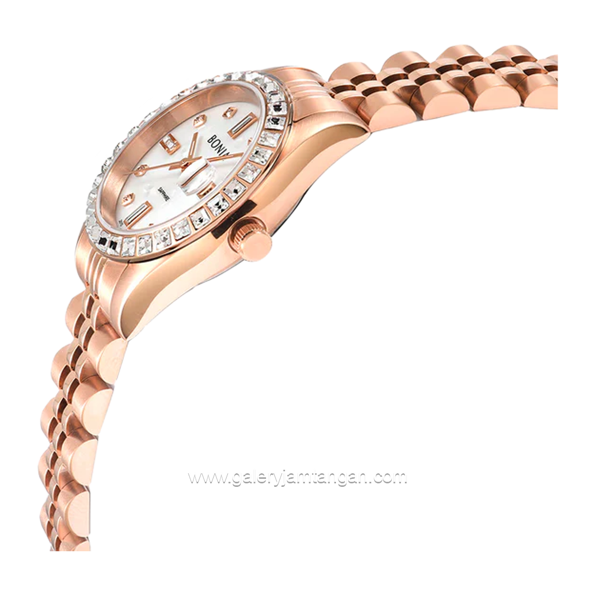 BONIA BNB10553-3557S Women's Watches Rosegold Dial White Stainless Steel