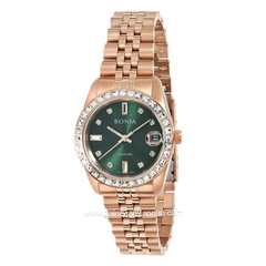 BONIA BNB10553-3597S Rosegold Dial Green Stainless Steel
