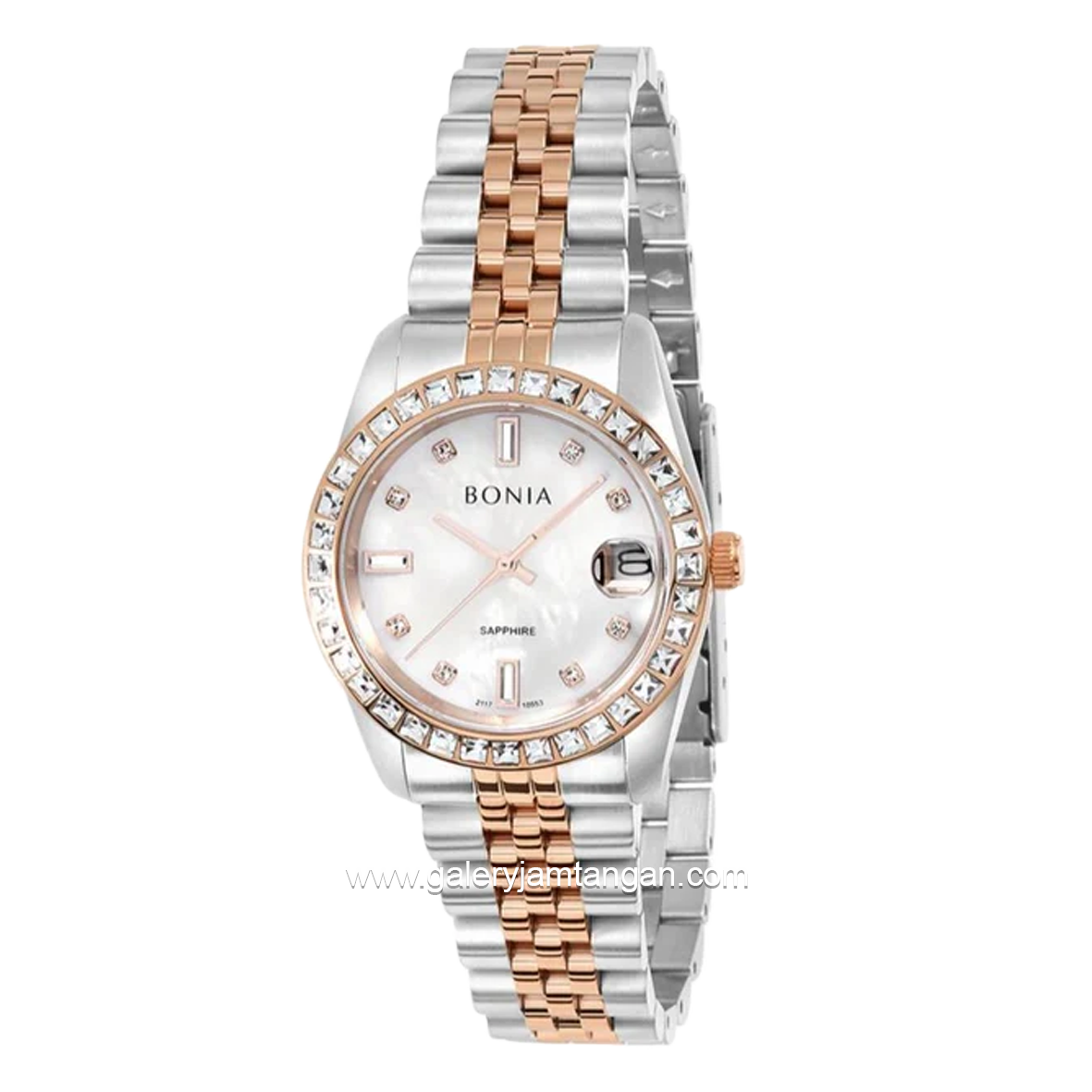 BONIA BNB10553-3657S Women's Watches Silver Rosegold Stainless Steel