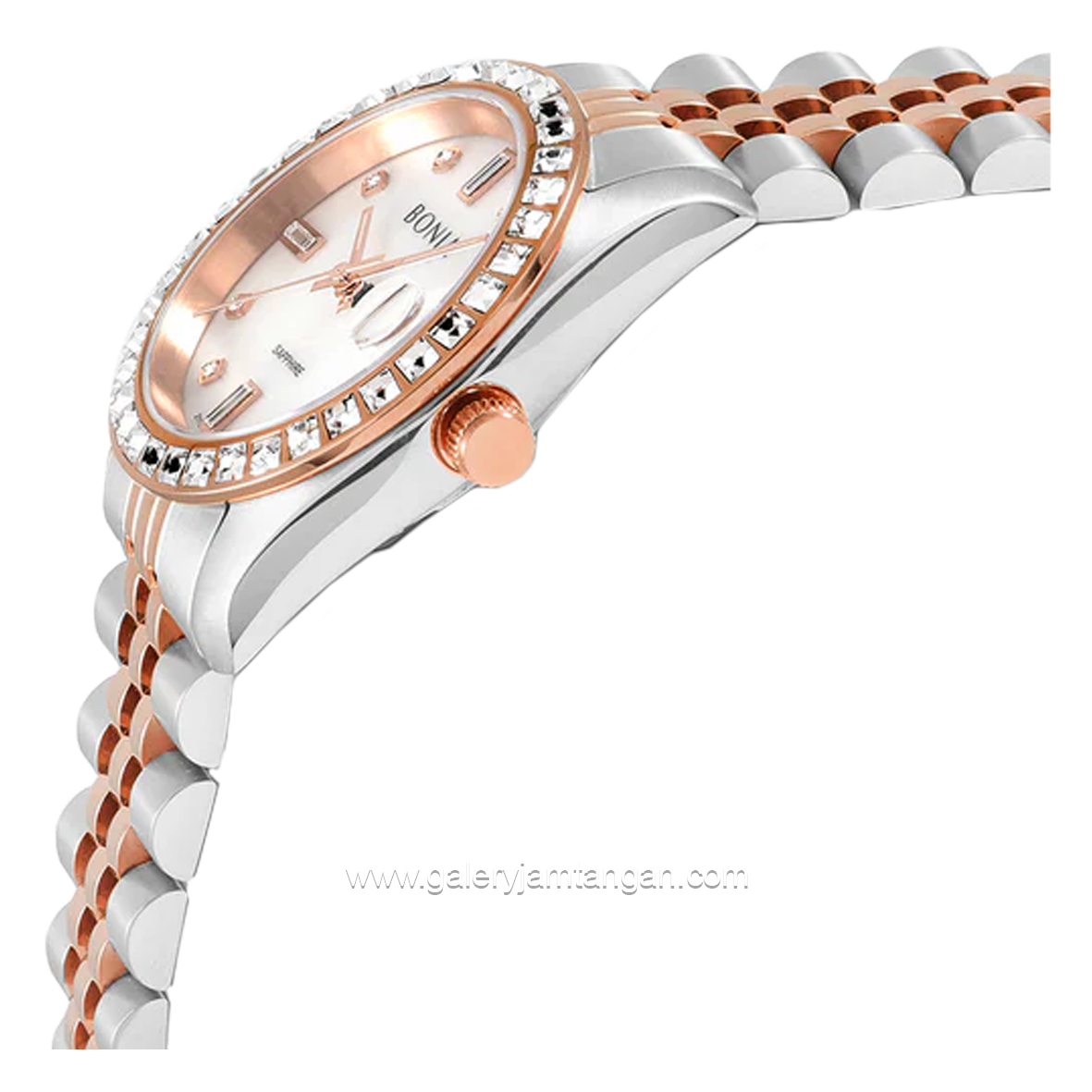 BONIA BNB10553-3657S Women's Watches Silver Rosegold Stainless Steel