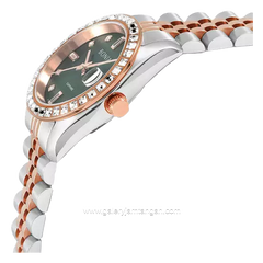 BONIA BNB10553-3697S Silver Rosegold Dial Green Stainless Steel