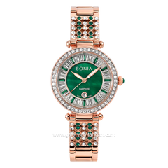 BONIA BNB10730-2597S Rosegold Sapphire Crystal Stainless Steel