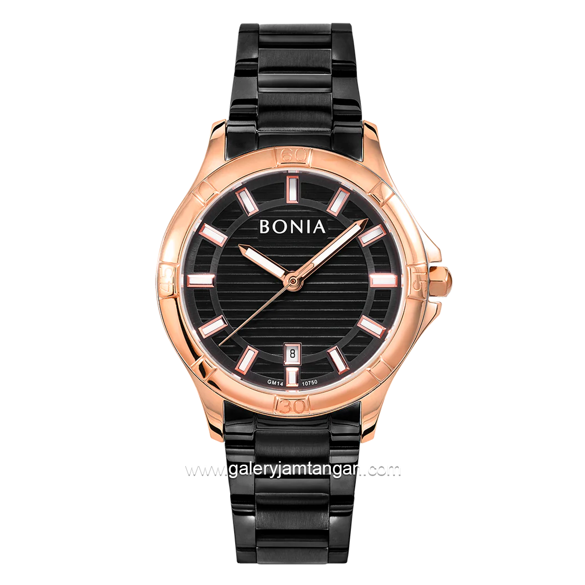 BONIA BNB10750-2032 Black Rosdegold Stainless Steel
