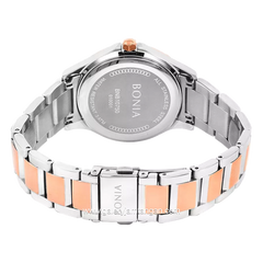 BONIA BNB10750-2612 Silver Rosegold Dial White Stainless Steel