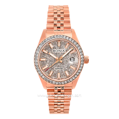 BONIA BNB10810-2512S Full Rosegold Dial Silver Stainless Steel