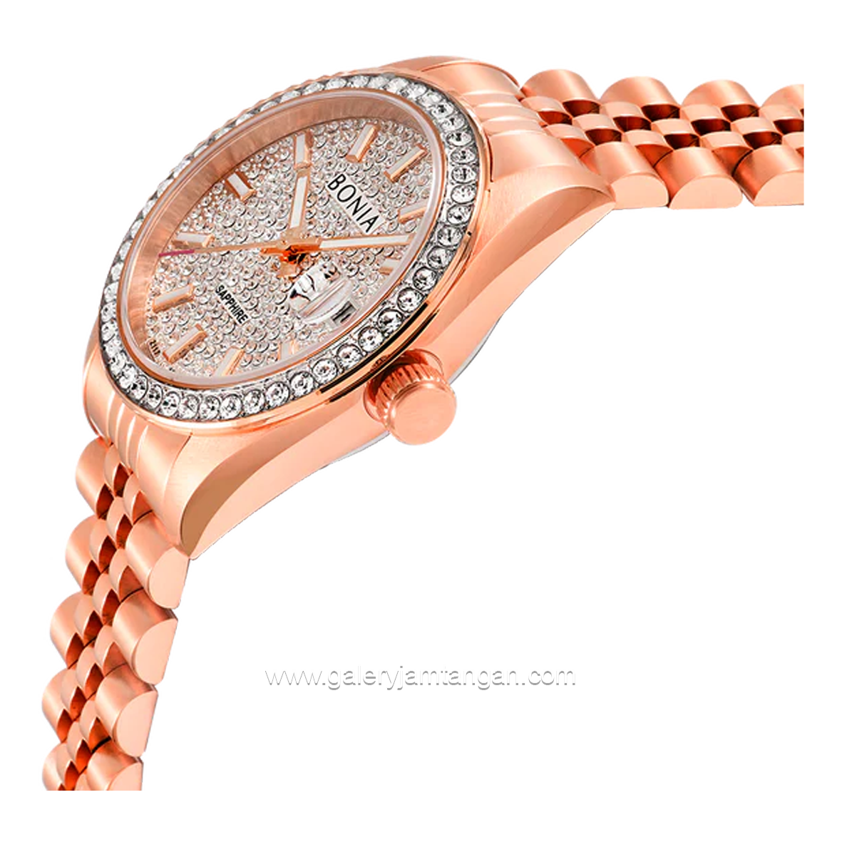 BONIA BNB10810-2512S Full Rosegold Dial Silver Stainless Steel