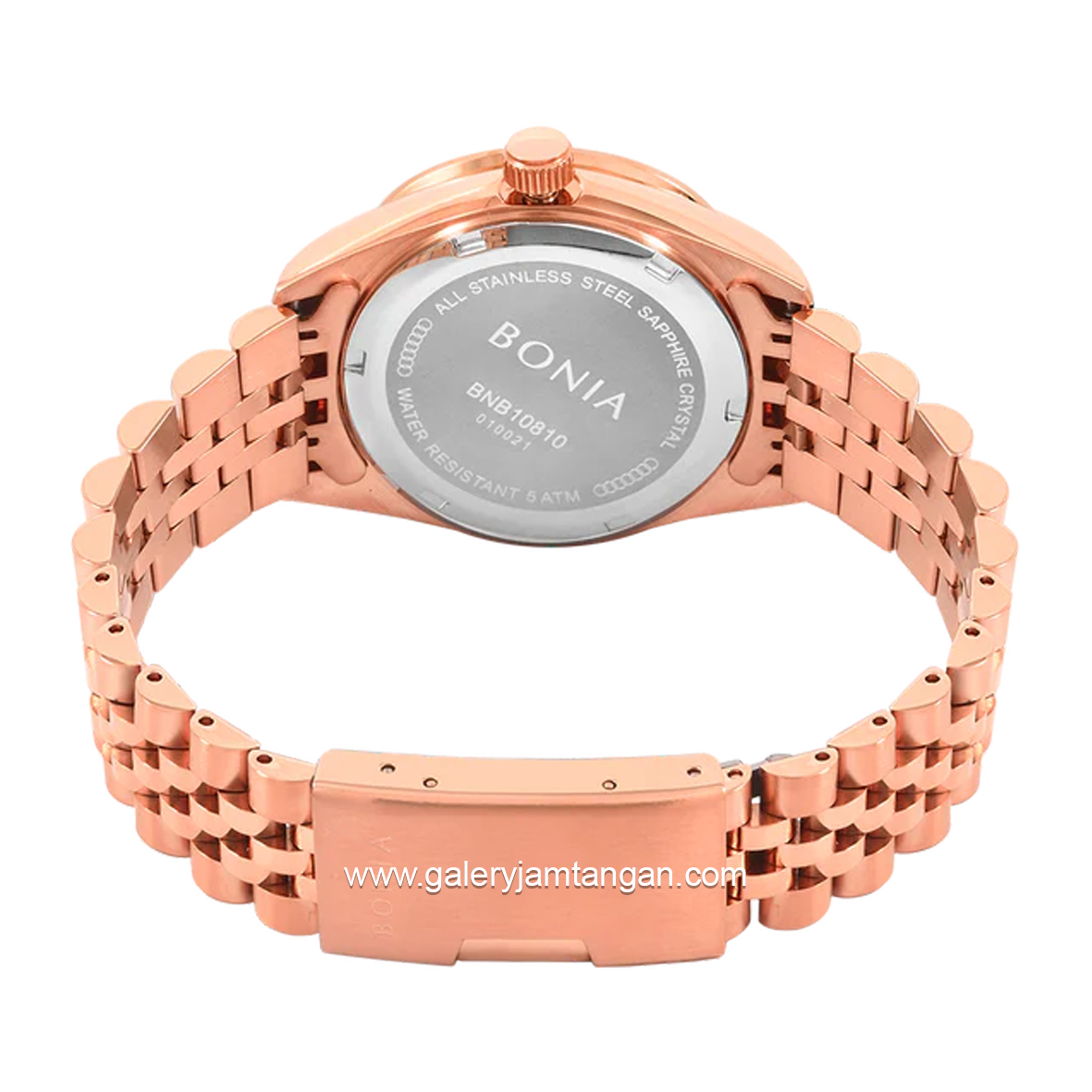 BONIA BNB10810-2512S Full Rosegold Dial Silver Stainless Steel