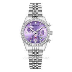 BONIA BNB10842-2307S Silver Dial Purple Stainless Steel