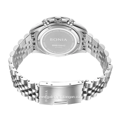 BONIA BNB10842-2307S Silver Dial Purple Stainless Steel