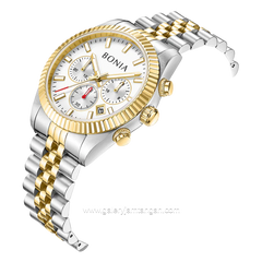 BONIA BNB10845-1112C Chronograph Silver Gold Stainless Steel