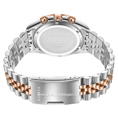 BONIA BNB10845-1612C Chronograph Silver Rosegold Stainless Steel