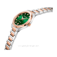 BONIA BNB10847-2699 Silver Rosegold Dial Green Stainless Steel